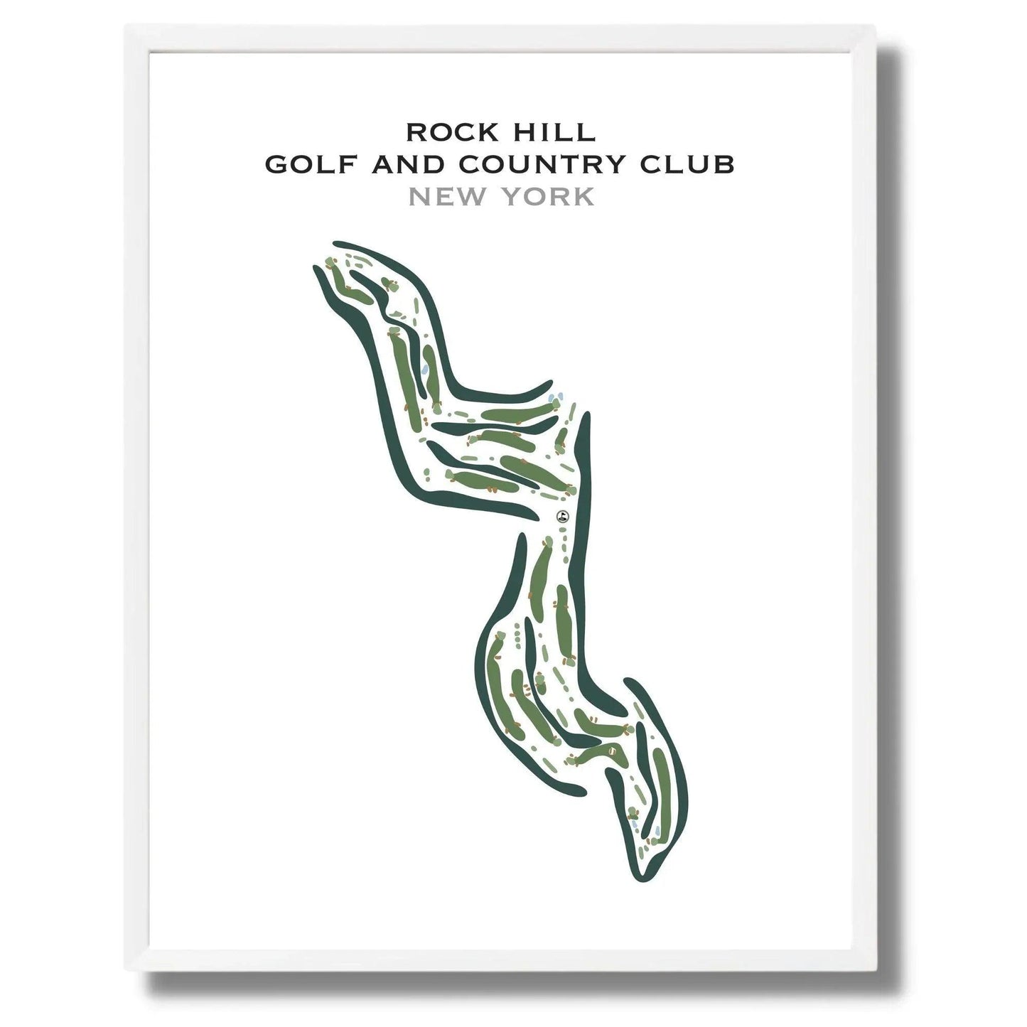 Rock Hill Golf and Country Club, New York - Printed Golf Courses