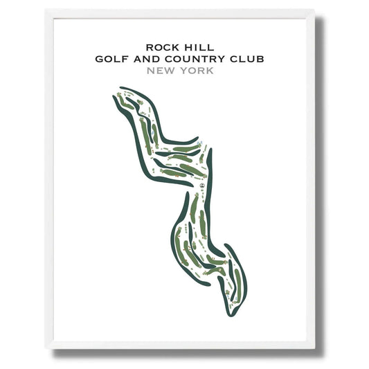 Rock Hill Golf and Country Club, New York - Printed Golf Courses