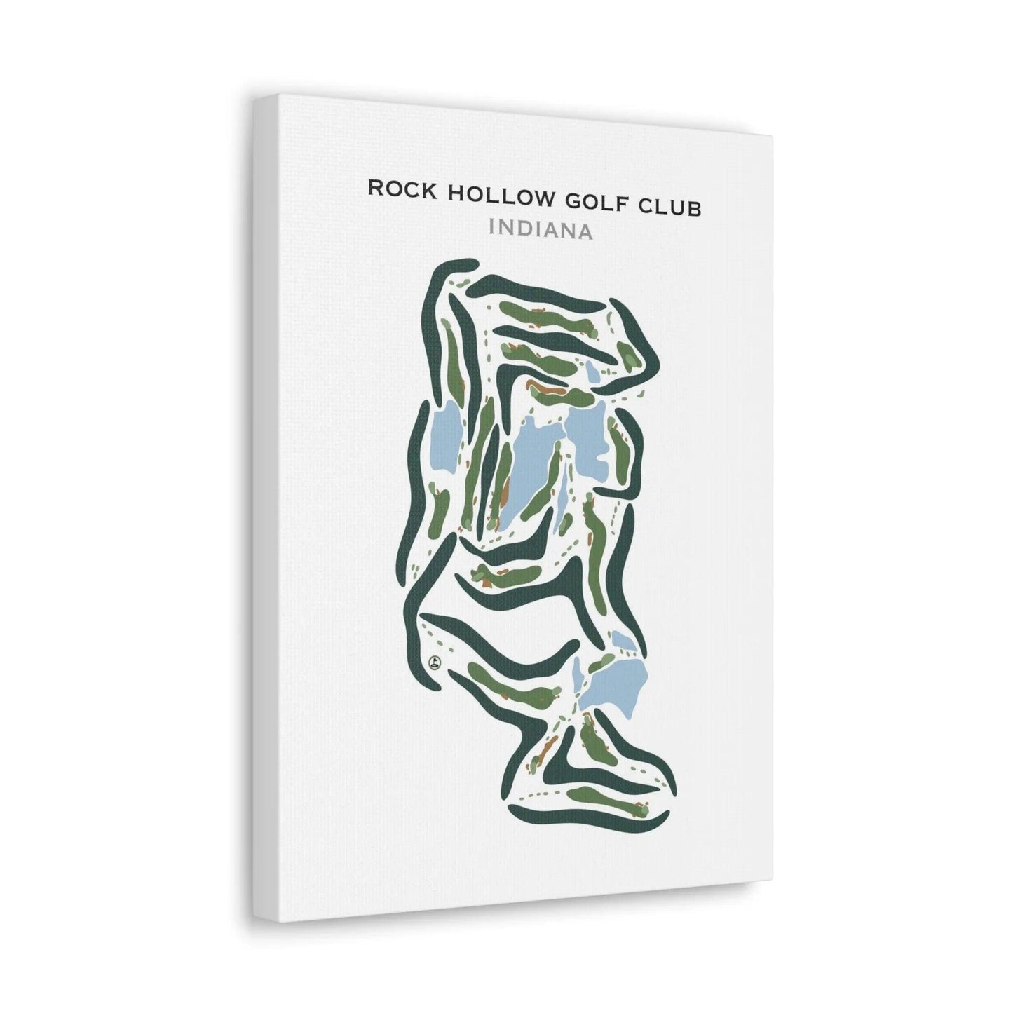 Rock Hollow Golf Club, Indiana - Printed Golf Courses
