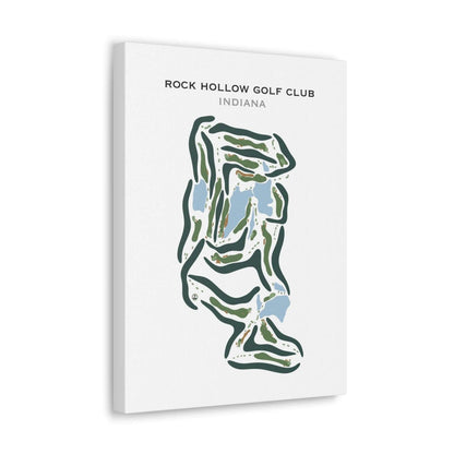Rock Hollow Golf Club, Indiana - Printed Golf Courses
