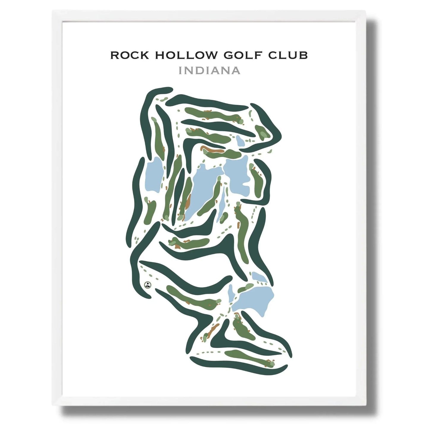 Rock Hollow Golf Club, Indiana - Printed Golf Courses