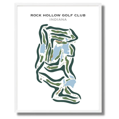 Rock Hollow Golf Club, Indiana - Printed Golf Courses