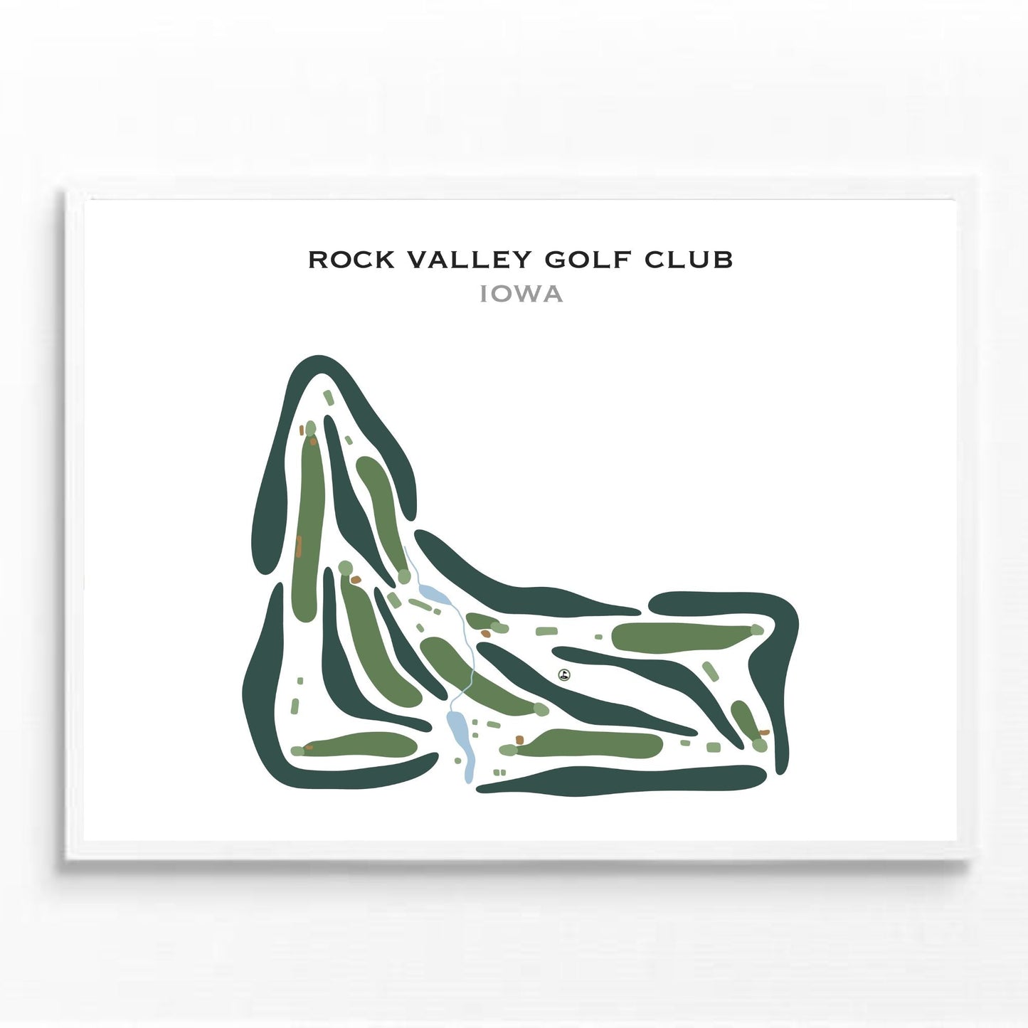 Rock Valley Golf Club, Iowa - Printed Golf Courses
