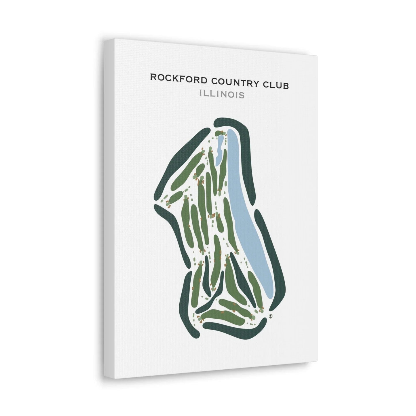 Rockford Country Club, Illinois - Printed Golf Courses