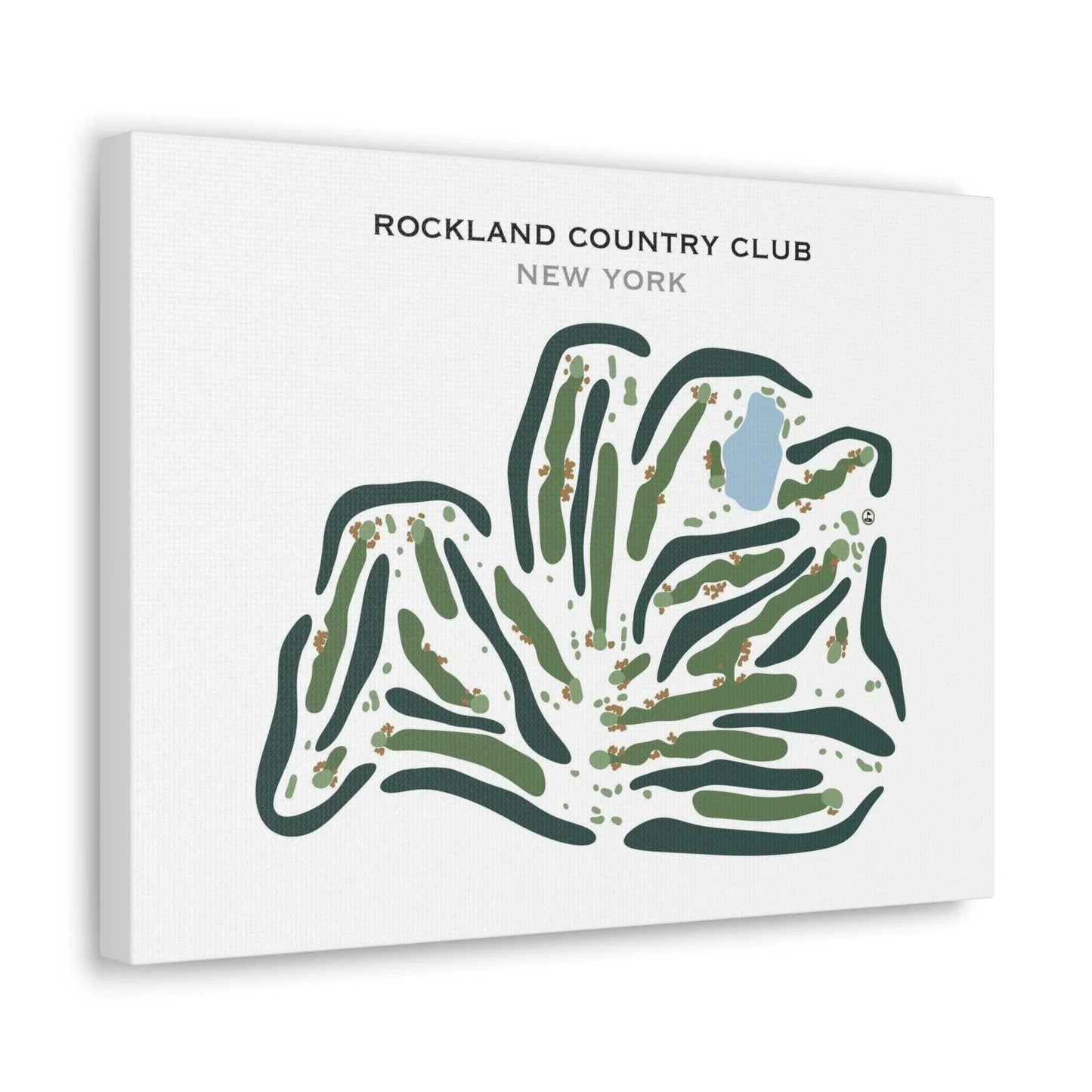 Rockland Country Club, New York - Printed Golf Course