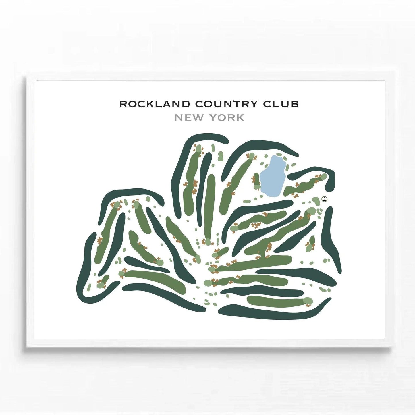 Rockland Country Club, New York - Printed Golf Course