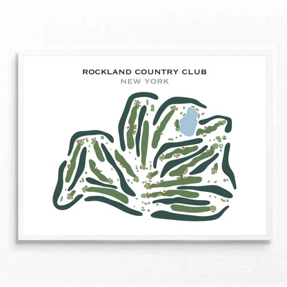 Rockland Country Club, New York - Printed Golf Course