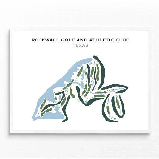 Rockwall Golf and Athletic Club, Texas - Printed Golf Courses