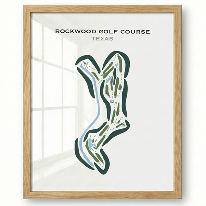 Rockwood Golf Course, Texas - Printed Golf Courses
