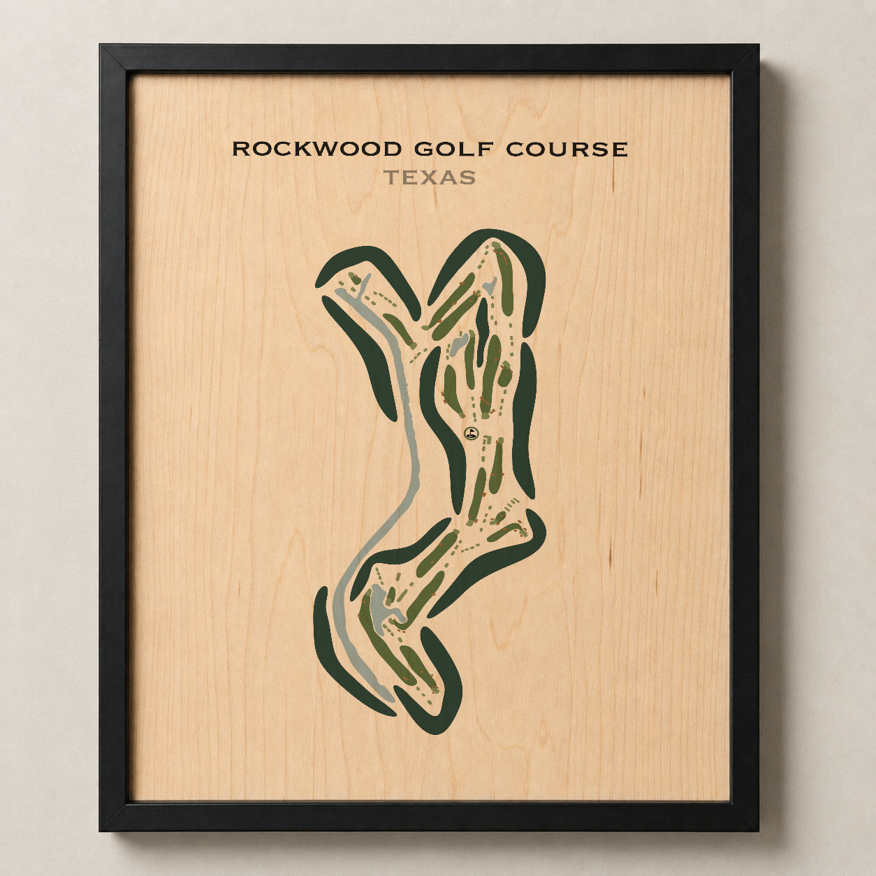 Rockwood Golf Course, Texas - Printed Golf Courses