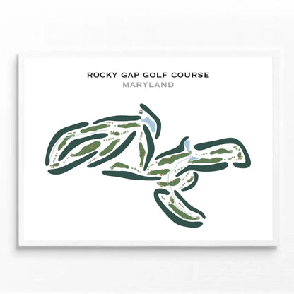 Rocky Gap Golf Course, Maryland - Printed Golf Courses