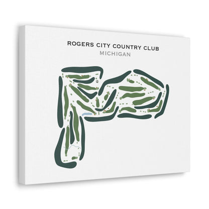 Rogers City Country Club, Michigan - Printed Golf Courses