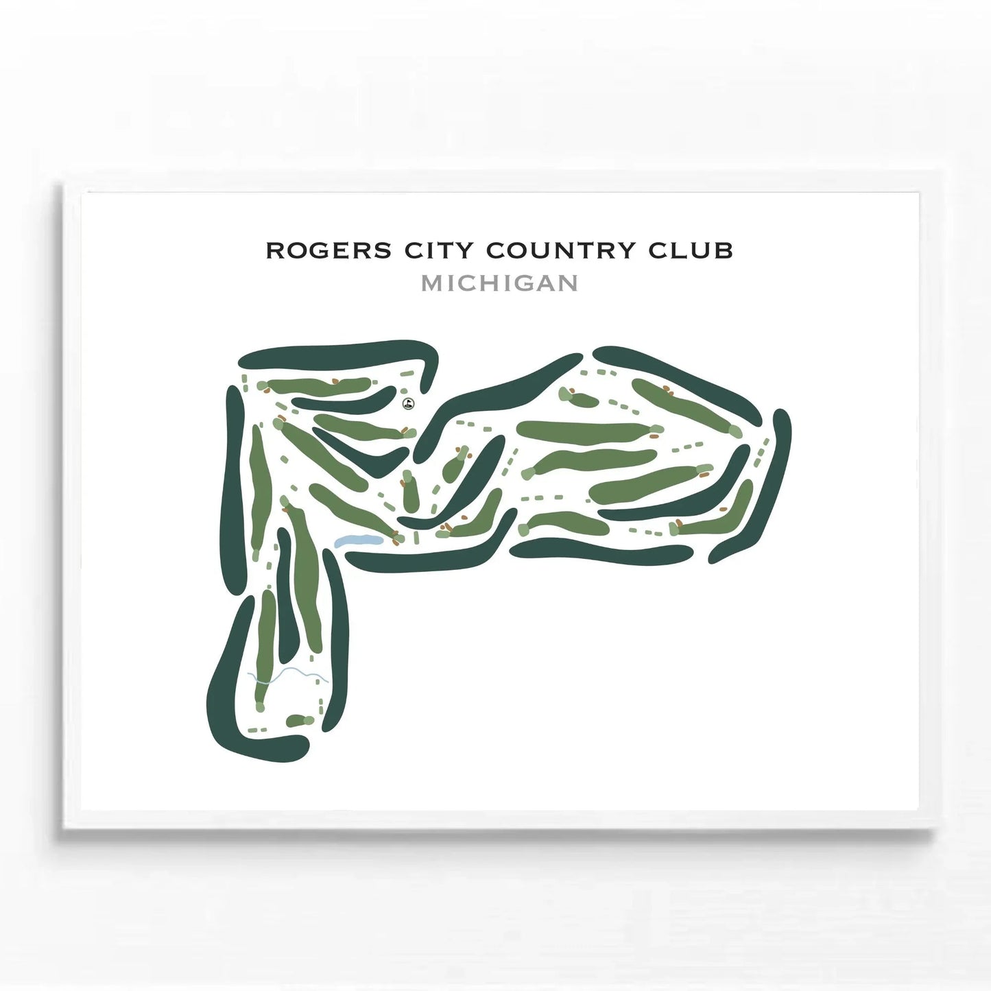 Rogers City Country Club, Michigan - Printed Golf Courses