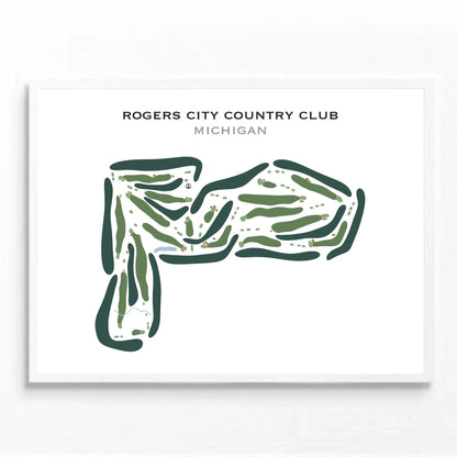 Rogers City Country Club, Michigan - Printed Golf Courses