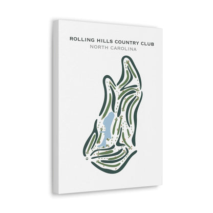 Rolling Hills Country Club, North Carolina - Printed Golf Courses