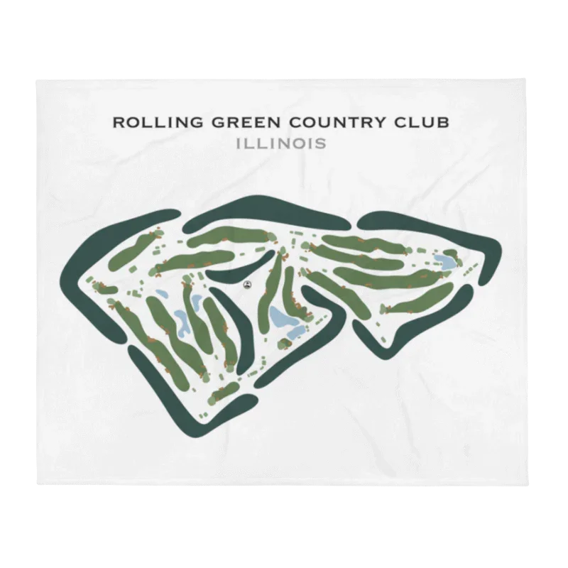 Rolling Green Country Club, Illinois - Printed Golf Courses