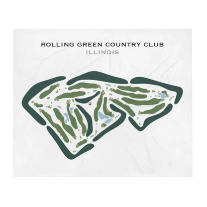 Rolling Green Country Club, Illinois - Printed Golf Courses