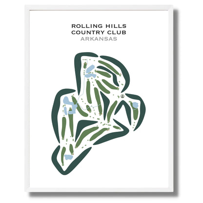 Rolling Hills Country Club, Arkansas - Printed Golf Courses