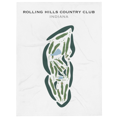 Rolling Hills Country Club, Indiana - Printed Golf Courses