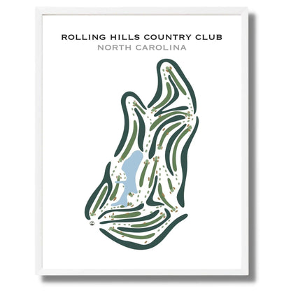Rolling Hills Country Club, North Carolina - Printed Golf Courses