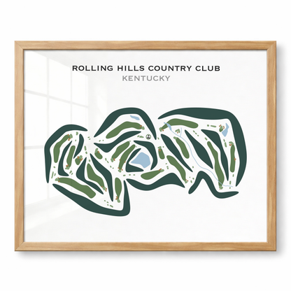 Rolling Hills Country Club, Kentucky - Printed Golf Courses