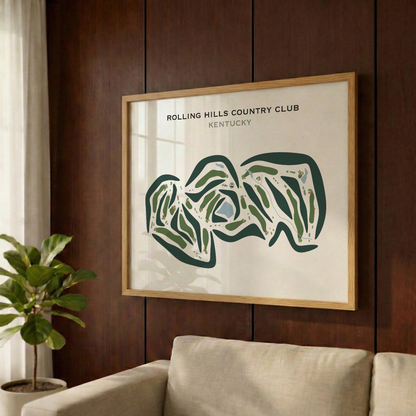 Rolling Hills Country Club, Kentucky - Printed Golf Courses