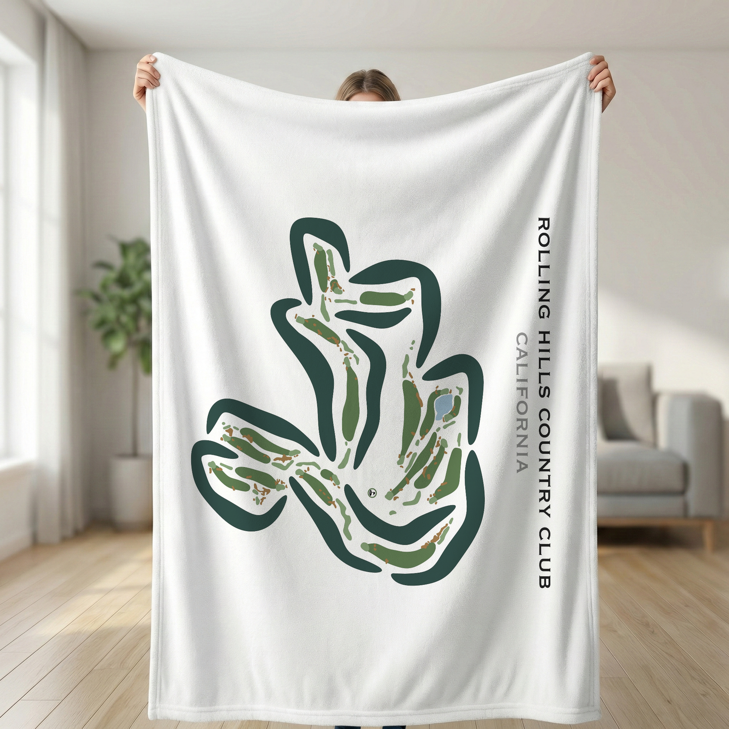 Rolling Hills Country Club, California - Printed Golf Course