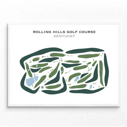 Rolling Hills Golf Course, Kentucky - Printed Golf Courses