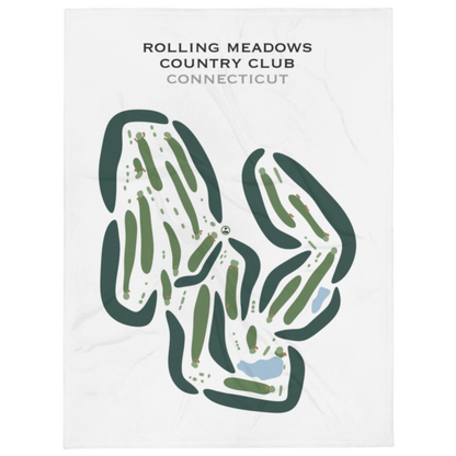 Rolling Meadows Country Club, Connecticut - Printed Golf Courses