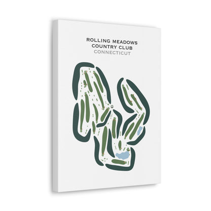 Rolling Meadows Country Club, Connecticut - Printed Golf Courses