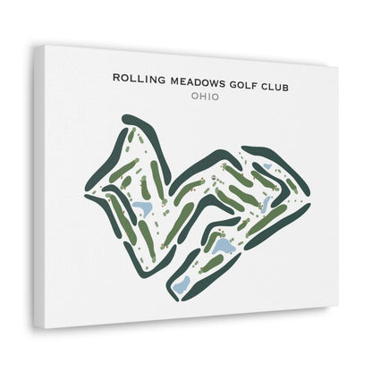 Rolling Meadows Golf Club, Ohio - Printed Golf Courses