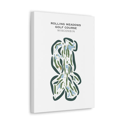 Rolling Meadows Golf Course, Wisconsin - Printed Golf Courses