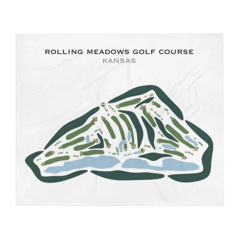 Rolling Meadows Golf Course, Kansas - Printed Golf Courses