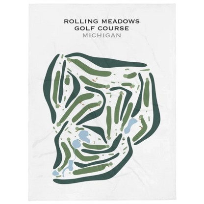 Rolling Meadows Golf Course, Michigan - Printed Golf Courses