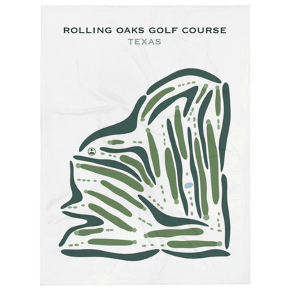 Rolling Oaks Golf Course, Texas - Printed Golf Courses