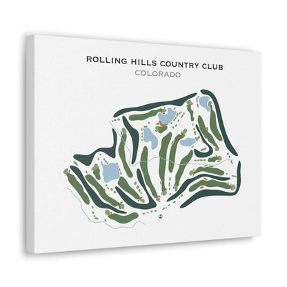 Rolling Hills Country Club, Colorado - Printed Golf Course