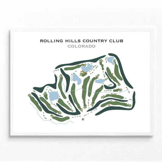 Rolling Hills Country Club, Colorado - Printed Golf Course