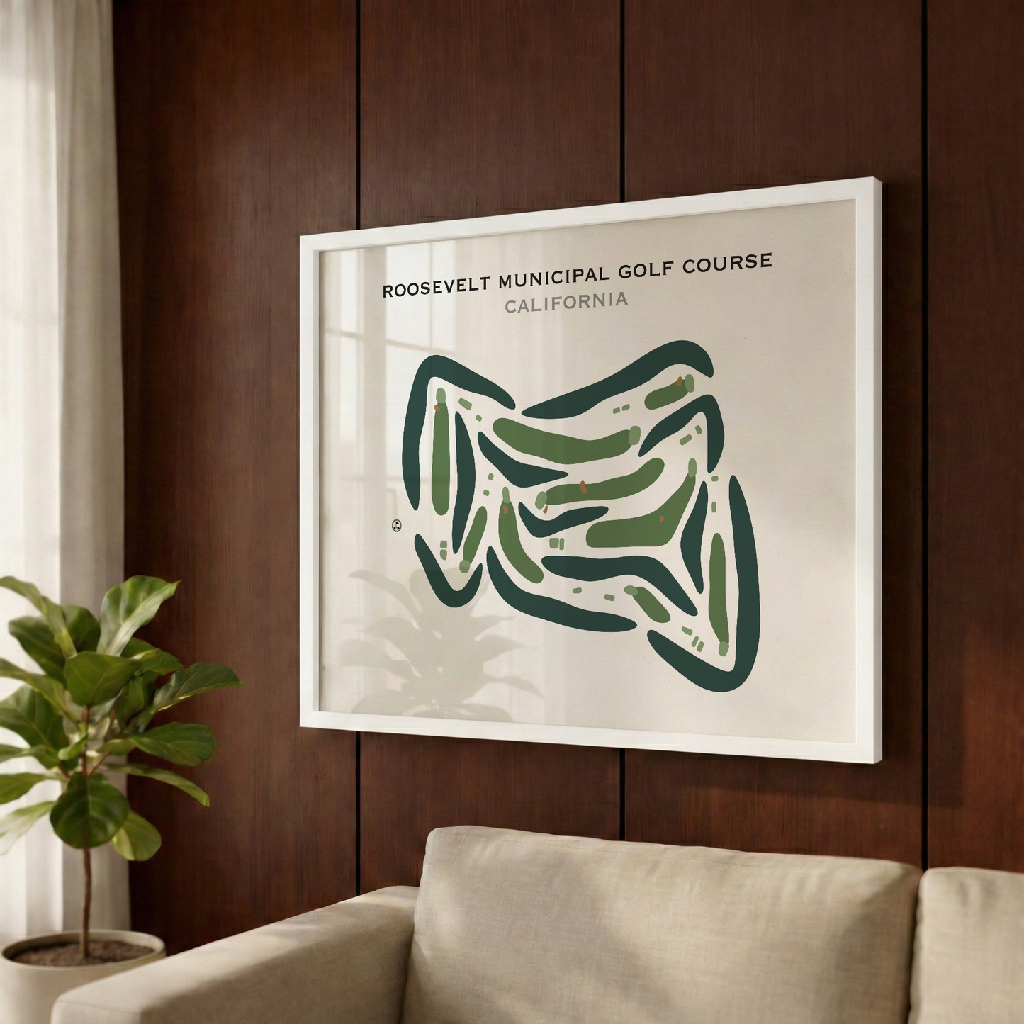 Roosevelt Municipal Golf Course, California - Printed Golf Courses