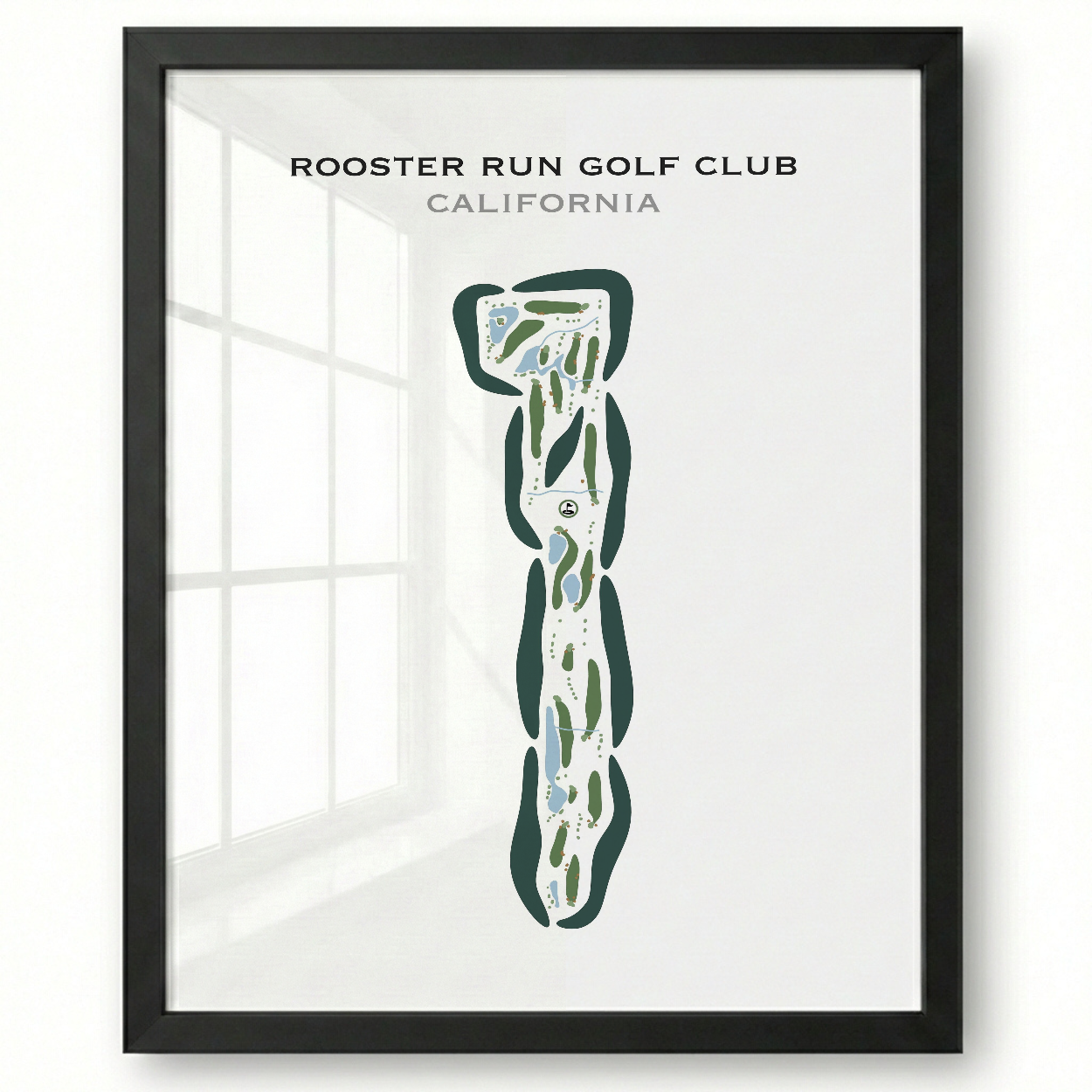 Rooster Run Golf Club, California - Printed Golf Courses