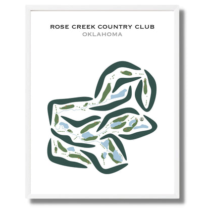 Rose Creek Country Club, Oklahoma - Printed Golf Courses