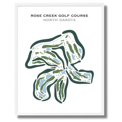 Rose Creek Golf Course, North Dakota - Printed Golf Courses