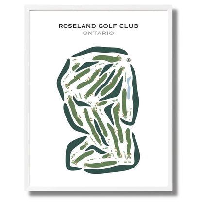 Roseland Golf Club, Canada - Printed Golf Courses