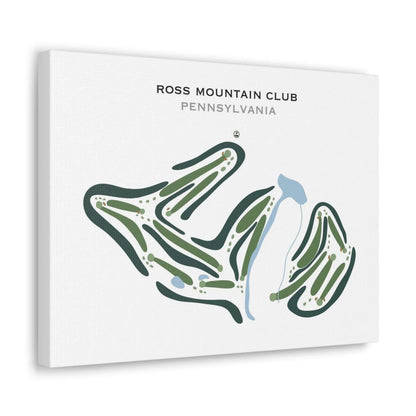 Ross Mountain Club, Pennsylvania - Printed Golf Courses