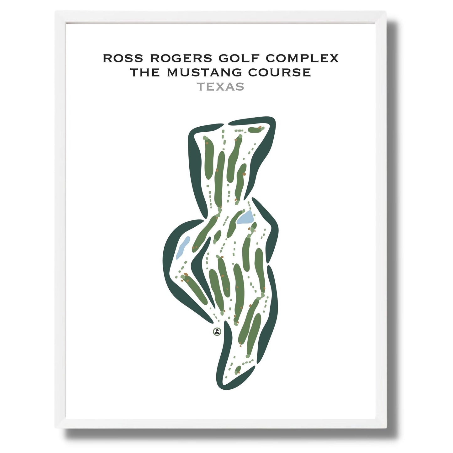 Ross Rogers Golf Complex - The Mustang Course, Texas - Printed Golf Courses