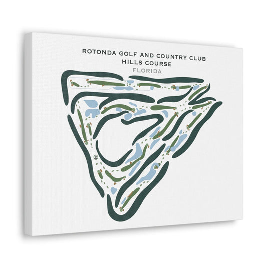 Rotonda Golf and Country Club Hills Course, Florida - Printed Golf Course