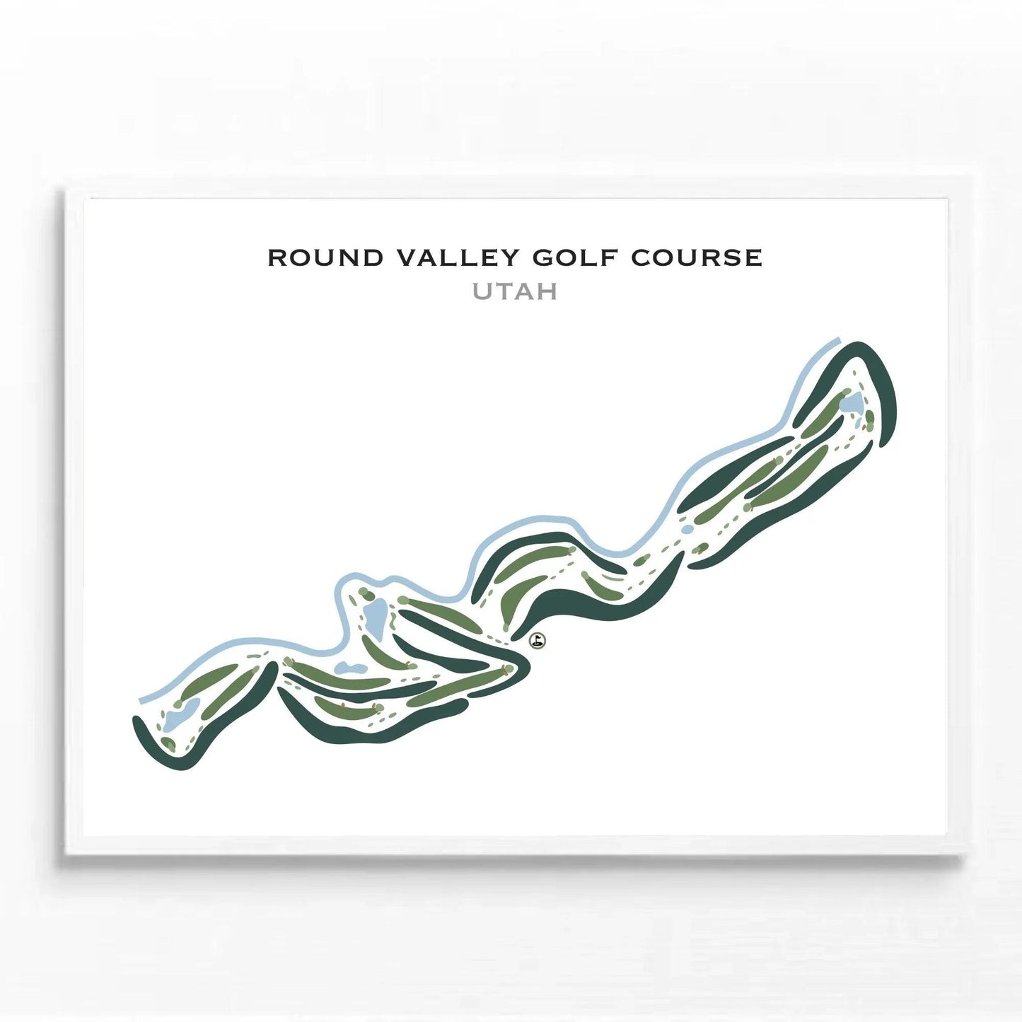 Round Valley Golf Course, Morgan Utah - Printed Golf Courses