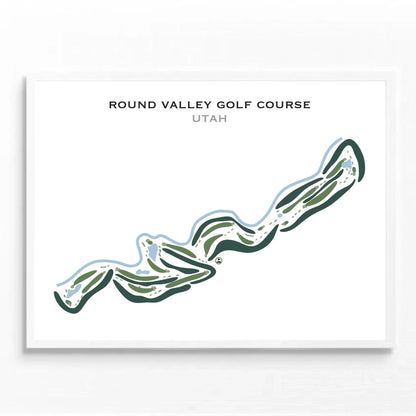Round Valley Golf Course, Morgan Utah - Printed Golf Courses