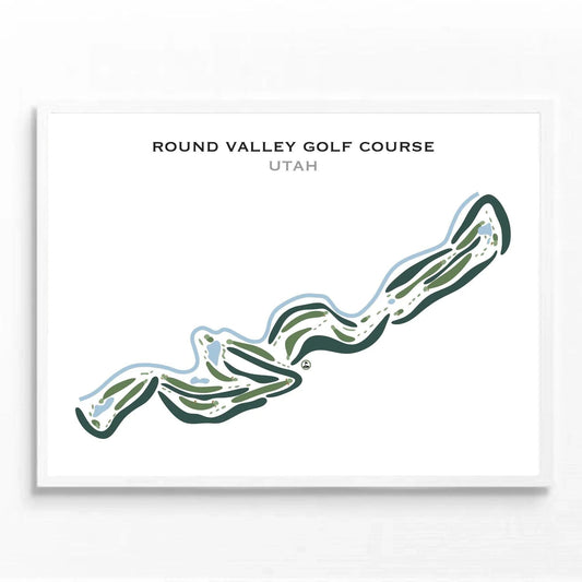 Round Valley Golf Course, Morgan Utah - Printed Golf Courses