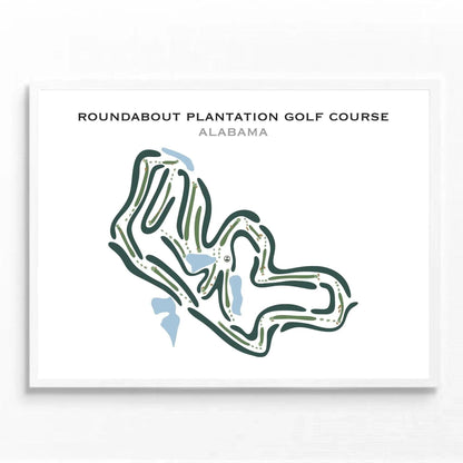 Roundabout Plantation Golf Course, Alabama - Printed Golf Courses