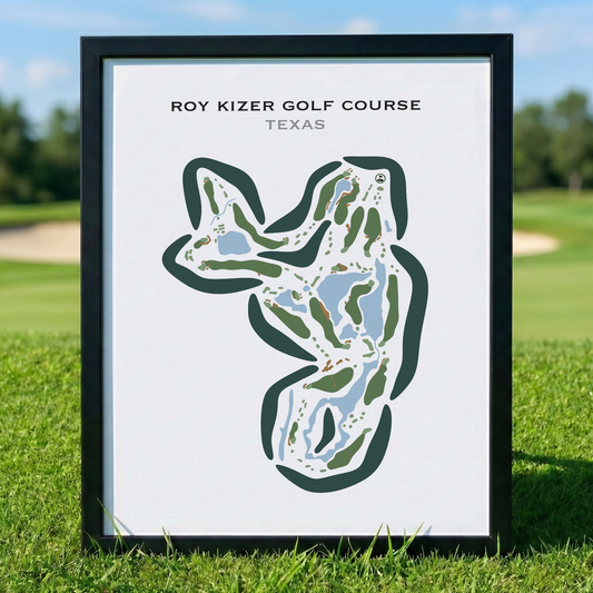 Roy Kizer Golf Course, Texas - Printed Golf Courses